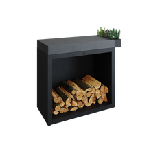 Lade das Bild in den Galerie-Viewer, OFYR Butcher Block Storage 90 Black Keramik Dunkelgrau