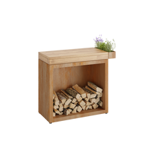 Lade das Bild in den Galerie-Viewer, OFYR Butcher Block Storage 90 Corten Teakholz
