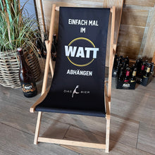 Lade das Bild in den Galerie-Viewer, Sonnenliegestuhl &quot;Einfach mal im WATT abhängen&quot; / Edition 2023
