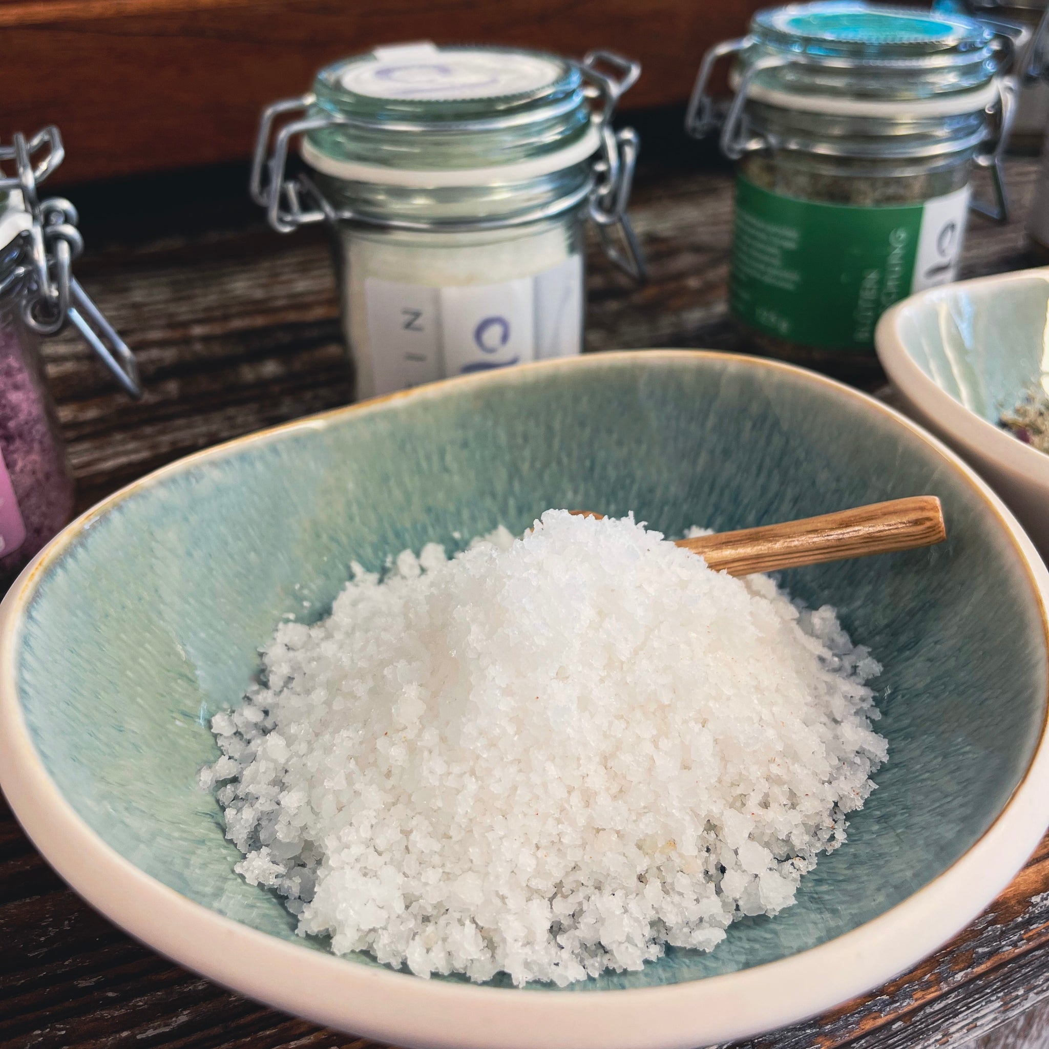 Sylter Meersalz "fein" im Glas, 300g – Sylter GenussMacherei Sylter Meersalz "fein" im Glas, 300g – Sylter GenussMacherei